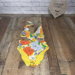 Aerie Floral Cutout Swimsuit